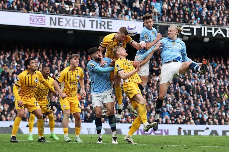 Man City chia điểm thất vọng trước Brighton