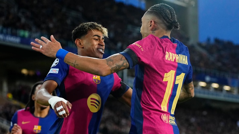 Lamine Yamal của Barca đạt thành tích ấn tượng tại Champions League